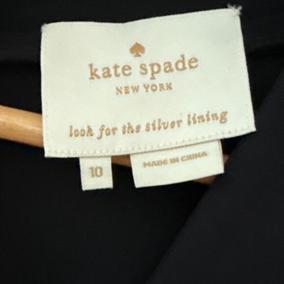 Kate‎ Spade Darlene Stretchy Sheath Midi Dress Black Size 10 - Picture 10 of 11
